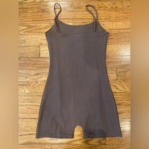 NWOT Oh Polly Cora TAN/NUDE Scoop Neck Unitard Playsuit
